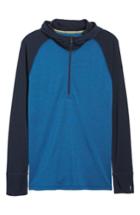 Men's Smartwool Merino 250 Base Layer Hooded Pullover - Blue
