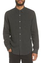 Men's Vince Regular Fit Solid Sport Shirt, Size - Black