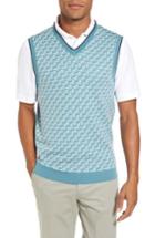 Men's Ted Baker London Tommas Golf Merino Sweater Vest (s) - Green