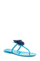 Women's Tory Burch Blossom Jelly Flip Flop M - Blue