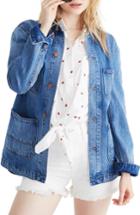 Women's Madewell Strawberry Embroidered Workwear Jacket - Blue