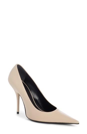 Women's Balenciaga Pointy Toe Pump .5us / 39.5eu - Beige