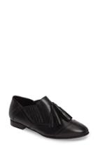 Women's Charles David Oracle Tasseled Slip-on Flat Eu - Black