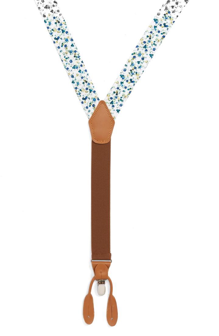 Men's Nordstrom Men's Shop Floral Cotton Suspenders