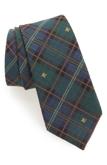 Men's Gucci Kilt Bee Plaid Jacquard Tie