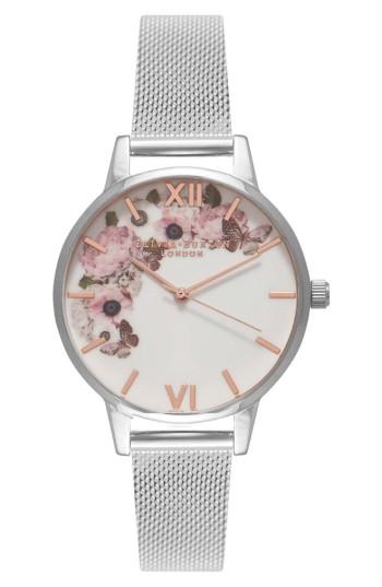 Women's Olivia Burton Enchanted Mesh Strap Watch, 30mm