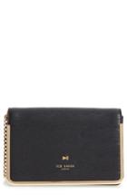 Ted Baker London Highbox Leather Convertible Clutch - Black