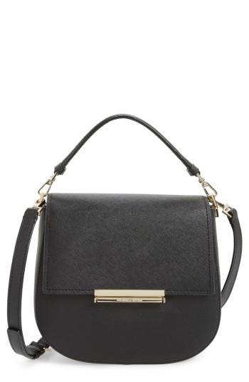 Kate Spade New York Make It Mine - Byrdie Leather Saddle Bag - Black