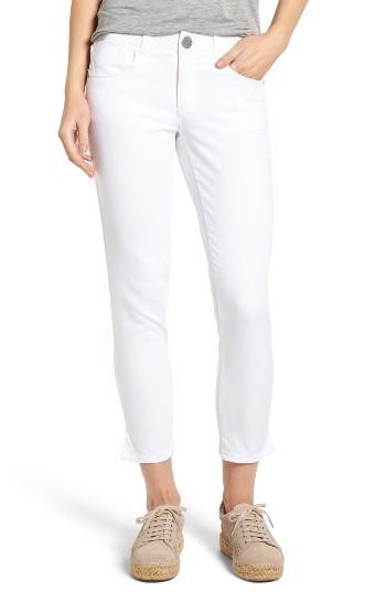 Women's Wit & Wisdom Ab-solution Stretch Twill Skinny Pants - White