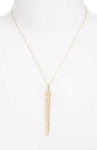 Women's Anuja Tolia Crystal Feather Necklace