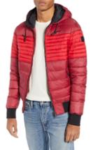 Men's Moose Knuckles Terra Nova Quilted Hooded Jacket - Red