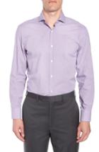 Men's Boss Mark Sharp Fit Check Dress Shirt .5r - Purple
