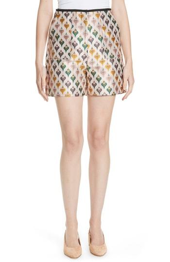 Women's Ted Baker London Colour By Numbers Tedda Heart Jacquard Shorts - Ivory