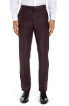 Men's Calibrate E-waist Extra Trim Suit Trousers X 34 - Burgundy
