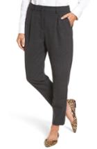 Petite Women's Halogen Relaxed Ankle Pants P - Grey
