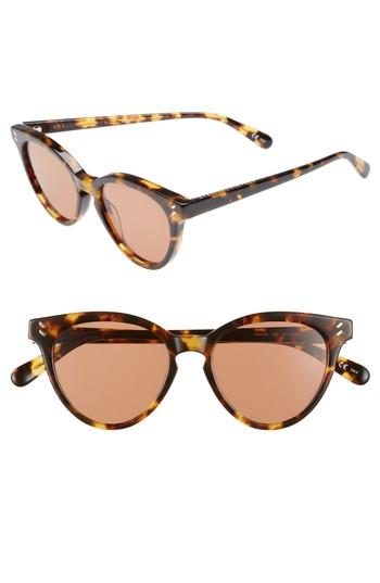 Women's Stella Mccartney 50mm Round Sunglasses - Medium Havana