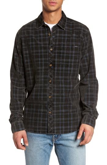 Men's O'neill Bradley Corduroy Shirt - Black