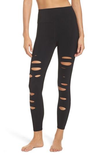 Women's Alo Ripped Warrior Midi Leggings