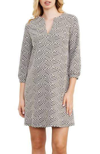 Women's Maternal America 'vintage Pearls' Maternity Dress - Ivory