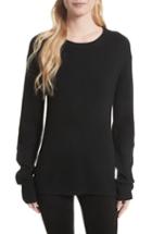 Women's L'agence Antonio Lace Back Wool Sweater - Black