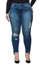 Women's Good American Good Waist Stagger Hem Jeans