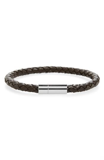 Men's Finn & Taylor Braided Leather Bracelet