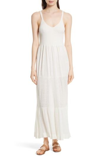 Women's La Vie Rebecca Taylor Knit Maxi Dress /small - Ivory