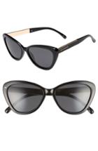 Women's Prive Revaux The Hepburn 56mm Cat Eye Sunglasses - Black