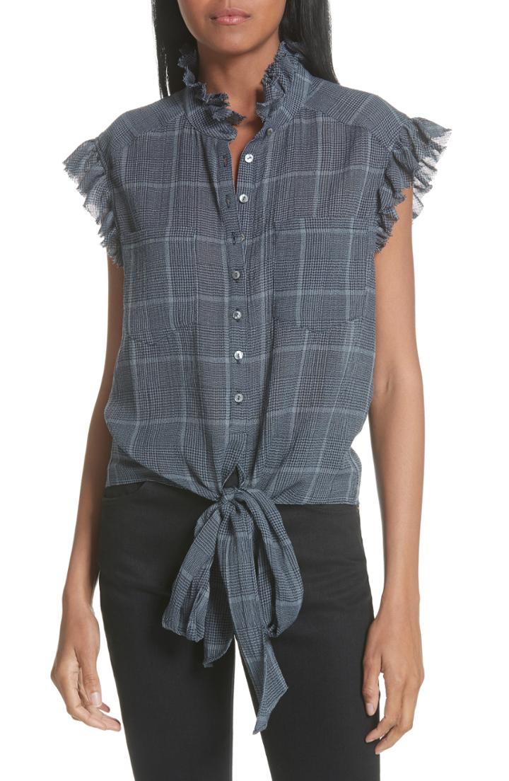 Women's Halogen Surplice Top, Size - Black