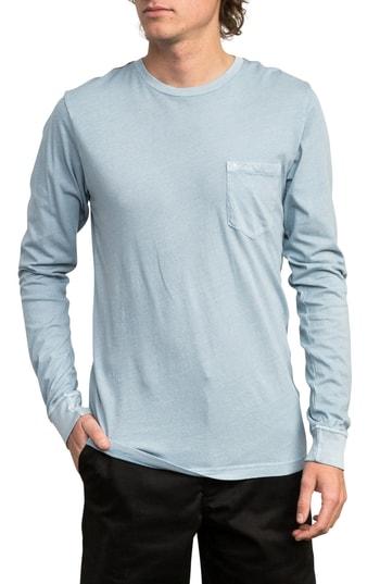 Men's Rvca Ptc Pigment Long Sleeve T-shirt - Blue