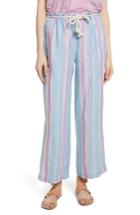 Women's Frame Easy Stripe Linen Pants - Purple