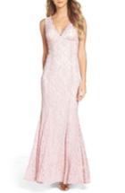 Women's Morgan & Co. Lace Gown /10 - Pink