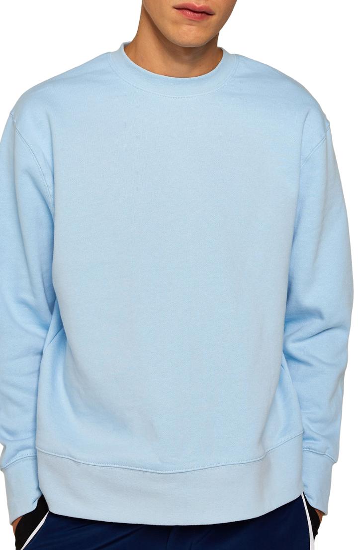 Men's Topman Tristan Sweatshirt, Size - Blue