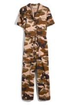 Women's Madewell Camo Wide Leg Utility Jumpsuit - Green