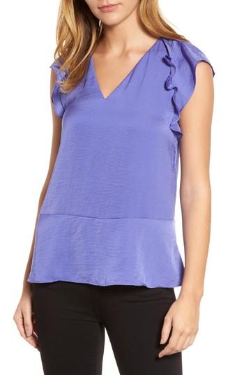 Women's Michael Michael Kors Flounce Ruffle Short Sleeve Top