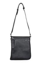 Kara Pebbled Leather Belt Bag - Black