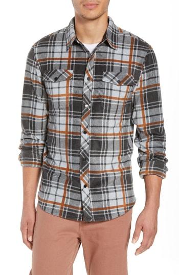 Men's O'neill Glacier Plaid Fleece Shirt - Grey