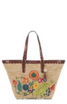 Brahmin Romina Woven Straw Tote - Beige