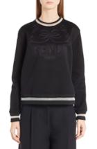 Women's Fendi Logo Jersey Sweatshirt Us / 48 It - Black