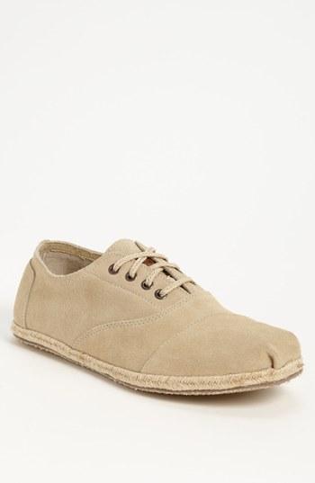 Toms 'cordones' Suede Sneaker (men) Sand Suede