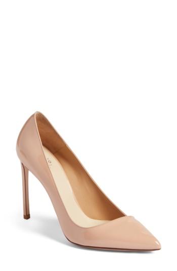 Women's Francesco Russo Pointy Toe Pump -6.5us / 36.5eu - Beige