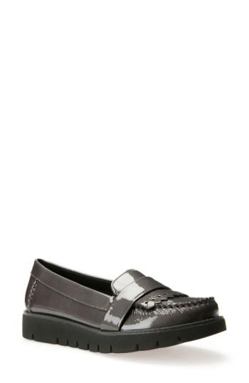 Women's Geox 'blenda' Kiltie Loafer Us / 37eu - Grey