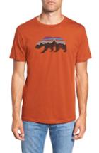 Men's Patagonia Fitz Roy Bear Crewneck T-shirt - Orange