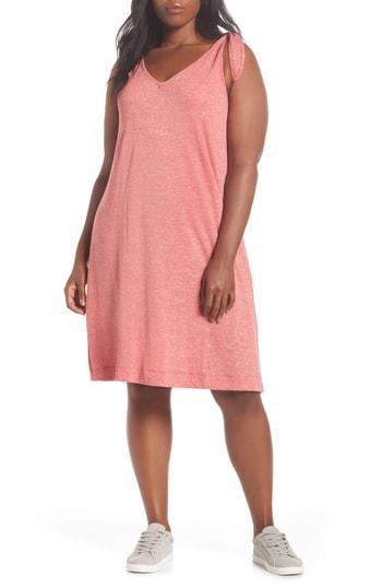Women's Caslon Knot Strap Knit Swing Dress, Size - Red