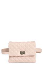 Mali + Lili Quilted Vegan Leather Belt Bag -