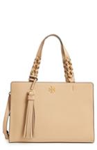 Tory Burch Brooke Leather Satchel - Brown