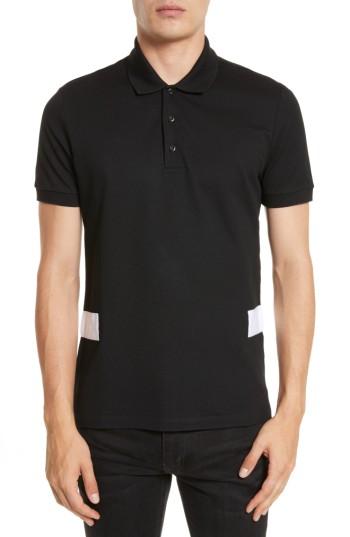 Men's Givenchy Cuban Fit Grosgrain Band Polo - Black