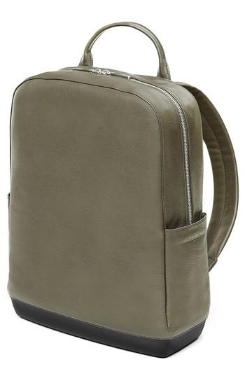 Men's Moleskine Classic Leather Backpack - Green