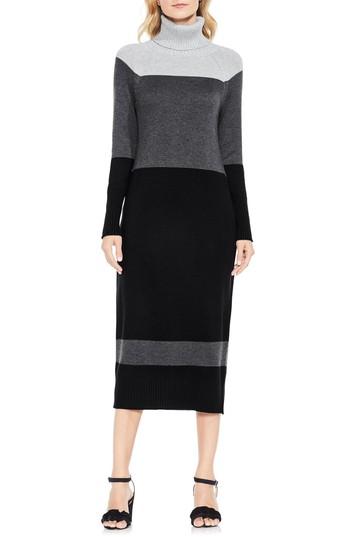 Women's Vince Camuto Colorblock Turtleneck Sweater Dress