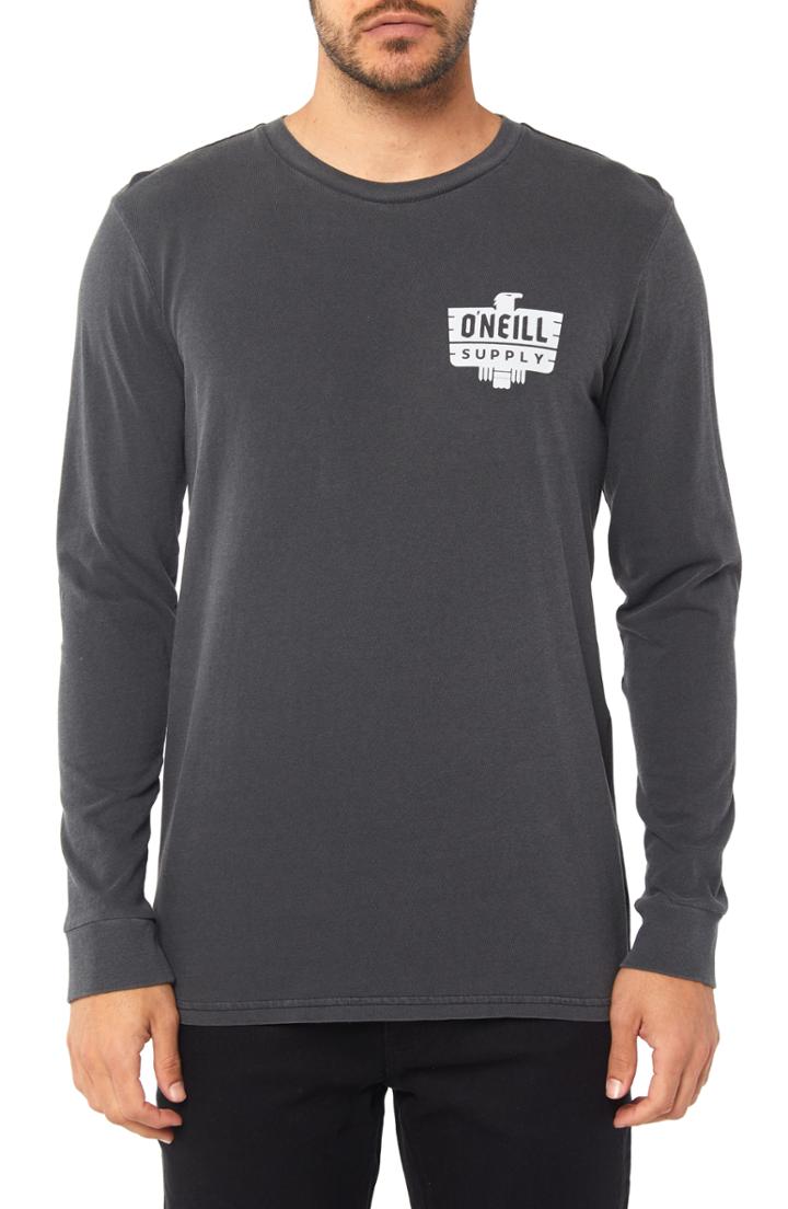 Men's O'neill Landed Graphic Long Sleeve T-shirt - Black